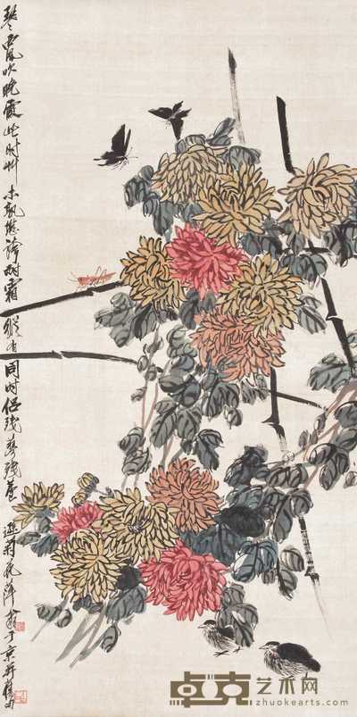 齐白石 安居图 立轴 132×67cm